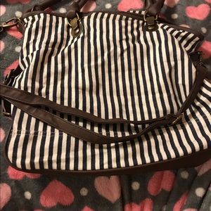 Striped purse
